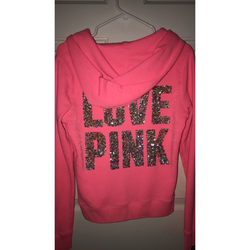 Vs Pink Zip Up Hoodie